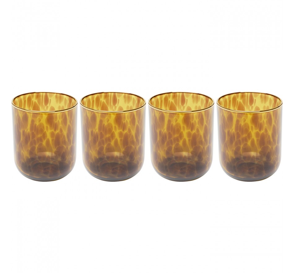 Waterglazen Caramel 10cm (4/set) Kare Design Waterglazen Caramel 10cm (4/set) Kare Design
