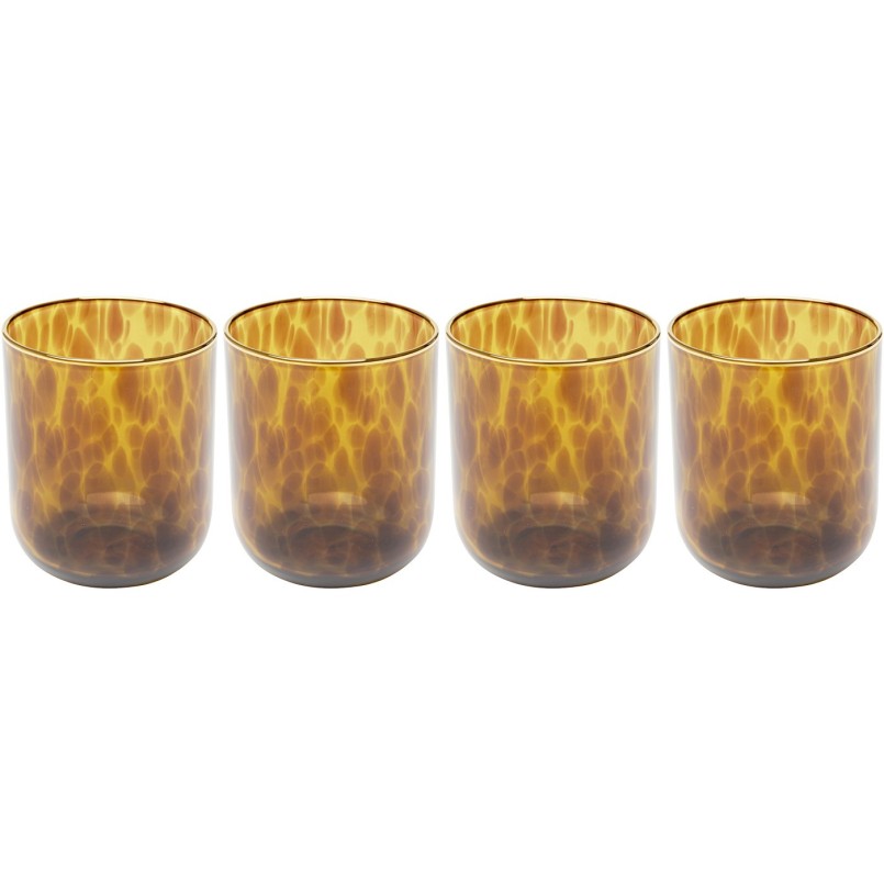 Waterglazen Caramel (4/set) Kare Design