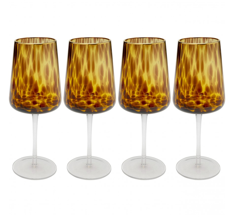 Wijinglazen Caramel (4/set) Kare Design Wijinglazen Caramel (4/set) Kare Design