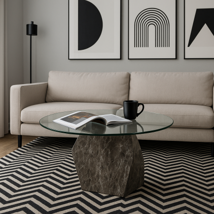Salontafel Rocky Ø90cm Kare Design Salontafel Rocky Ø90cm Kare Design