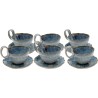 Kopjes en schotels Mina blauw (6/set) Kare Design