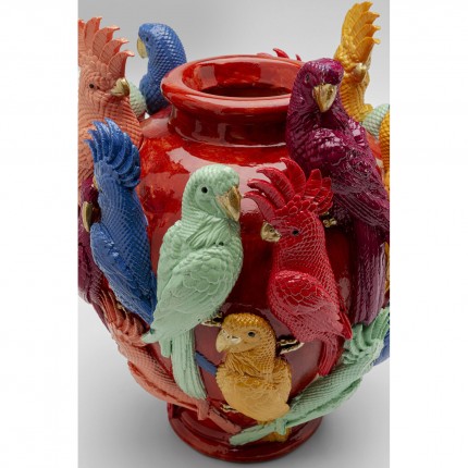 Vaas exotische vogels 35cm Kare Design