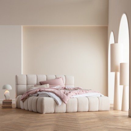 Vloerlamp Marleen Boucle 130cm beige Kare Design