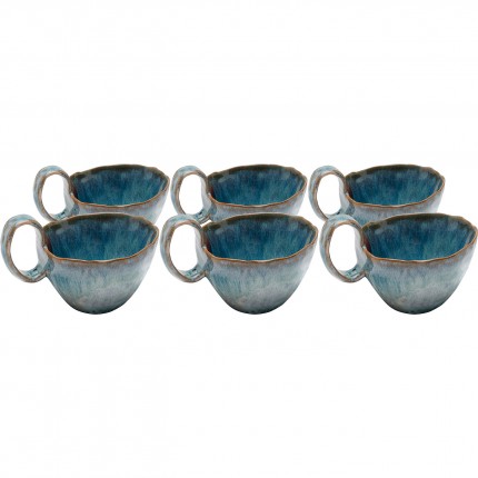 Kopjes Mina blauw (6/set) Kare Design