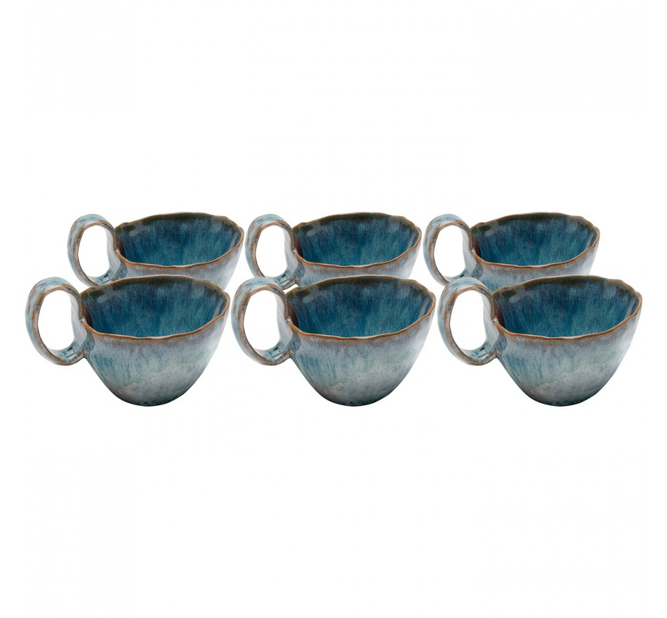 Kopjes Mina blauw (6/set) Kare Design Kopjes Mina blauw (6/set) Kare Design