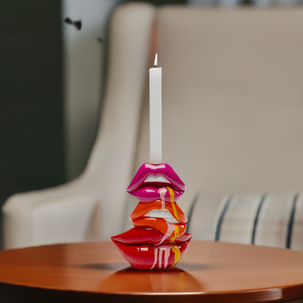 Candle Holder lips 17cm Kare Design