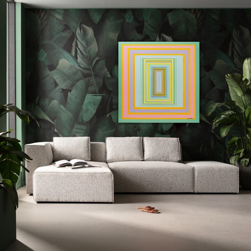 Canvas Picture Tendency 140x140cm orange Kare Design