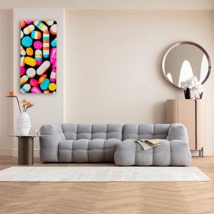 Schilderij gestreepte capsules 70x140cm Kare Design Schilderij gestreepte capsules 70x140cm Kare Design
