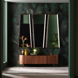 Trapezium wandspiegel met afgeschuinde randen - Arezzo Coffee - Kare Design
