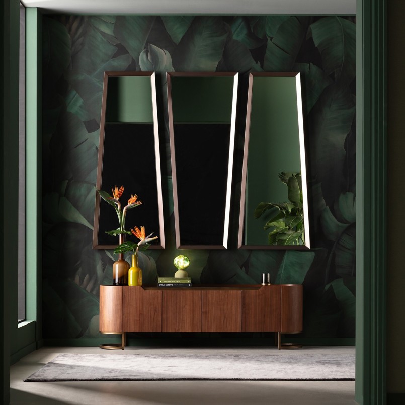 Trapezium wandspiegel met afgeschuinde randen - Arezzo Coffee - Kare Design