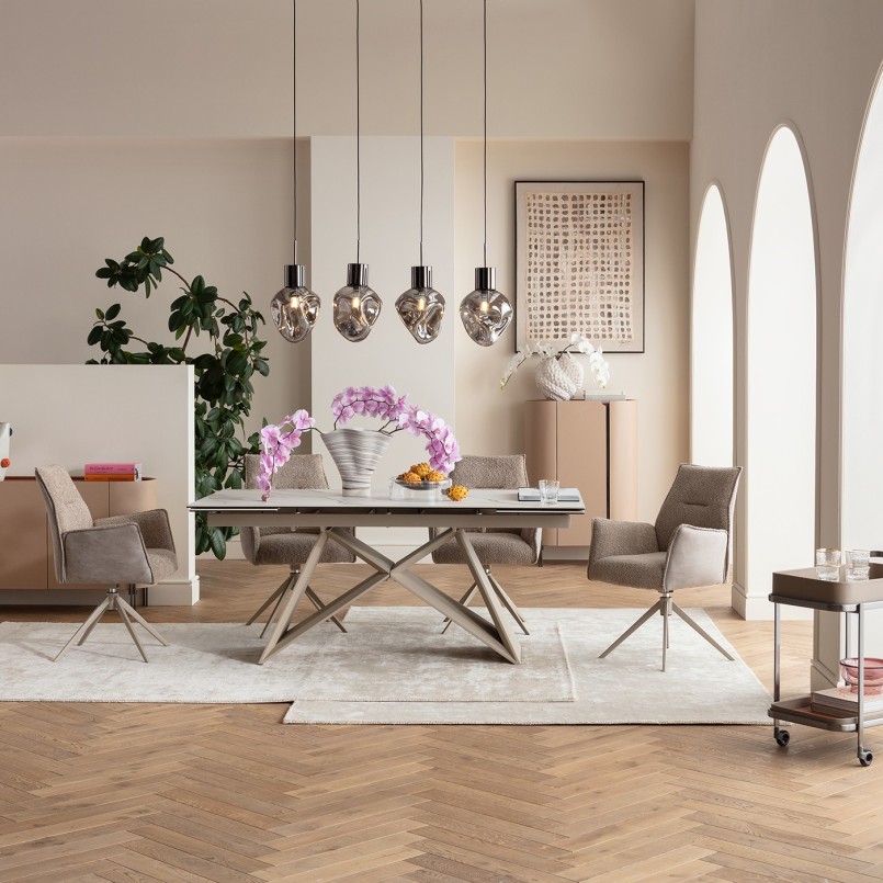 Kom van transparant en zwart glas - Balans - Kare Design