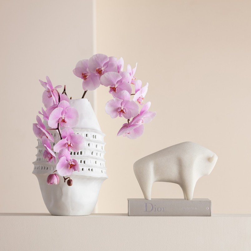 Witte stieren decoratie - Kare Design