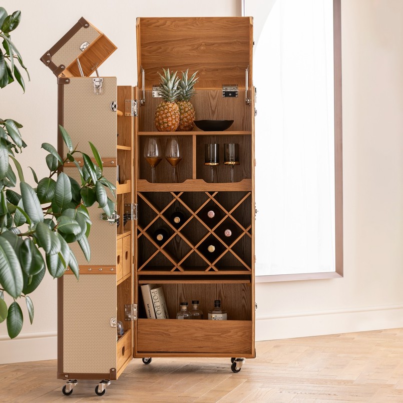 Beige geweven imitatie kist - Venezia - Kare Design
