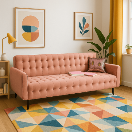 Sofa Bed Milchbar velvet pink Kare Design Sofa Bed Milchbar velvet pink Kare Design