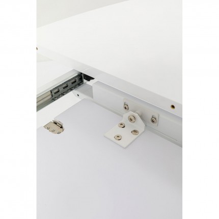Uitschuifbare eettafel Benvenuto ovaal patentwit Kare Design