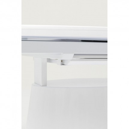 Uitschuifbare eettafel Benvenuto ovaal patentwit Kare Design