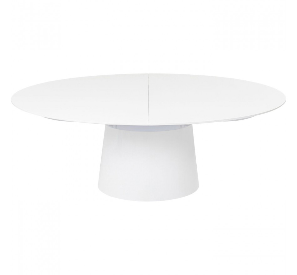 Uitschuifbare eettafel Benvenuto ovaal patentwit Kare Design Uitschuifbare eettafel Benvenuto ovaal patentwit Kare Design