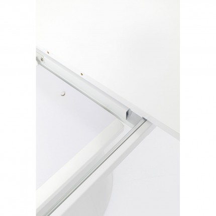 Uitschuifbare eettafel Benvenuto ovaal patentwit Kare Design