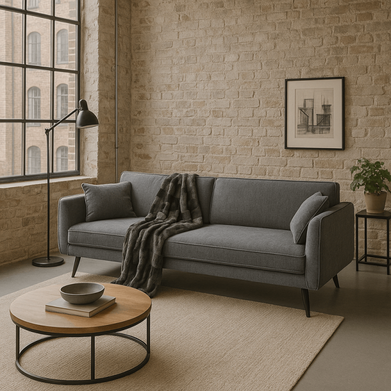 Dark grey sofa bed - Lotta - Kare Design