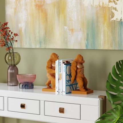 Boekensteun Gorilla Oranje (2/Set) Kare Design
