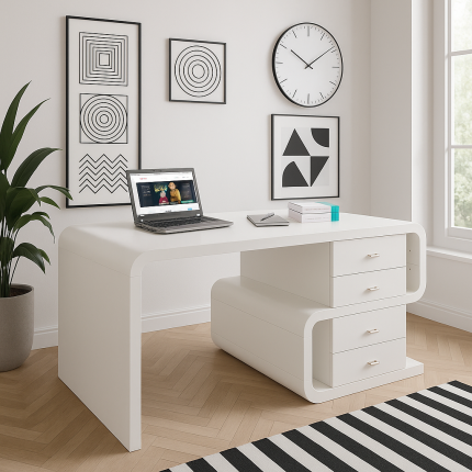 Bureau Snake Wit 150x70cm Kare Design
