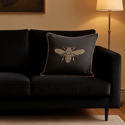 Cushion black bee Kare Design