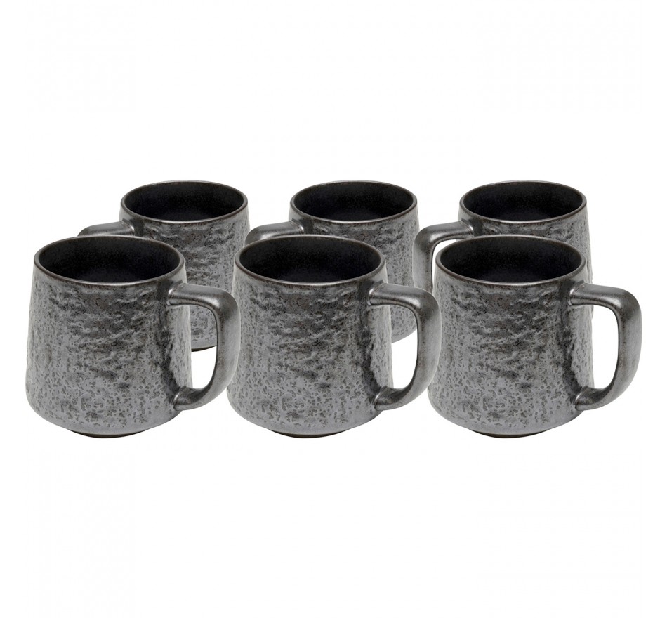 Mokken Cosmos zwart (6/set) Kare Design Mokken Cosmos zwart (6/set) Kare Design