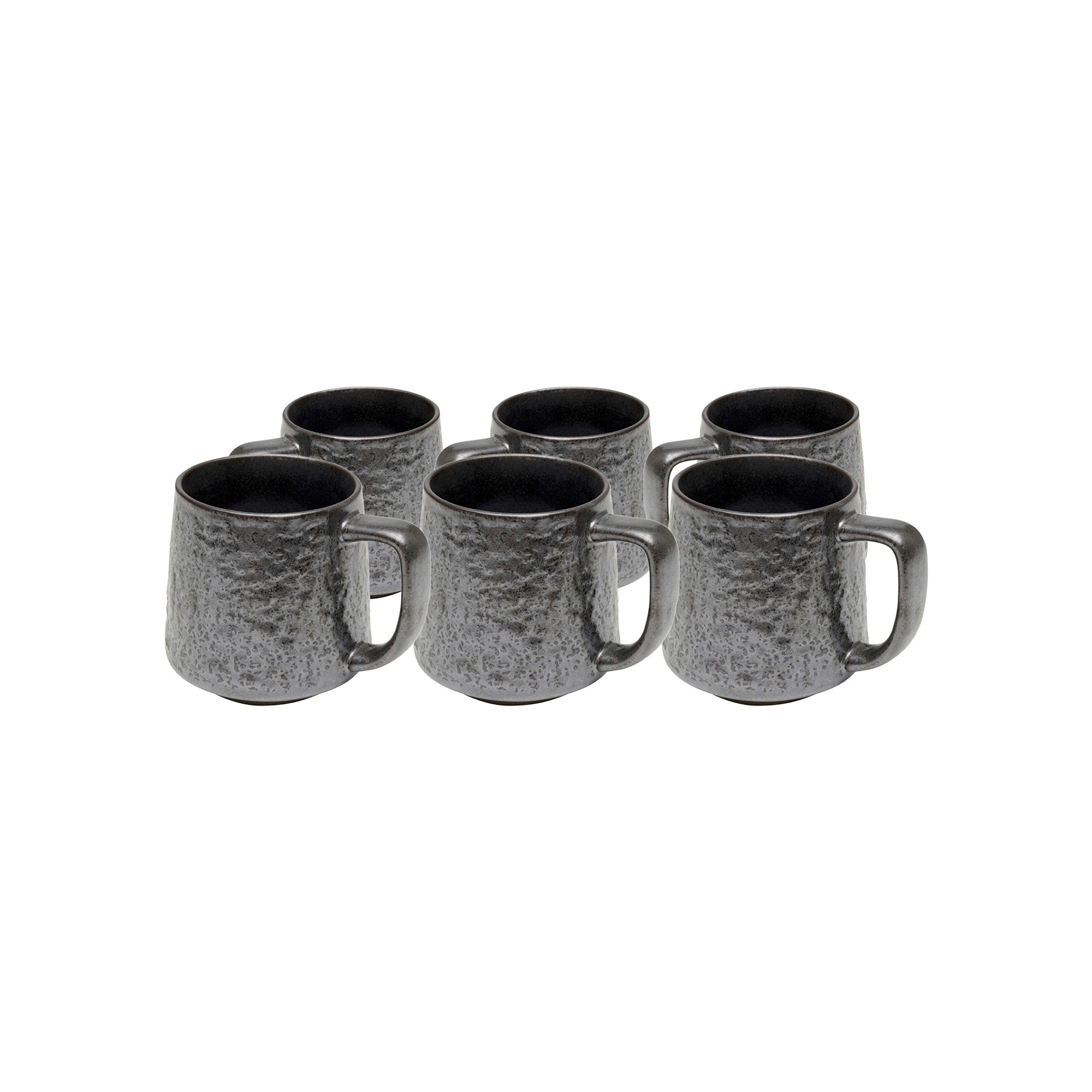 Mokken Cosmos zwart (6/set) Kare Design