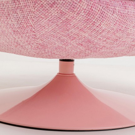 Draaifauteuil Cosy roze Kare Design