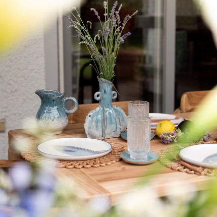 Vaas Mina blauw met handgrepen Kare Design