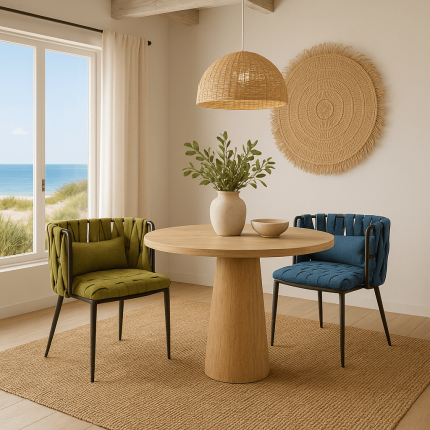 Stoel met armleuningen Saluti blauw Kare Design