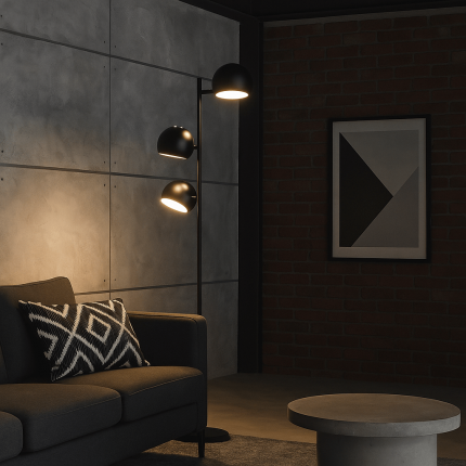 Vloerlamp Calotta 151cm zwart Kare Design Vloerlamp Calotta 151cm zwart Kare Design