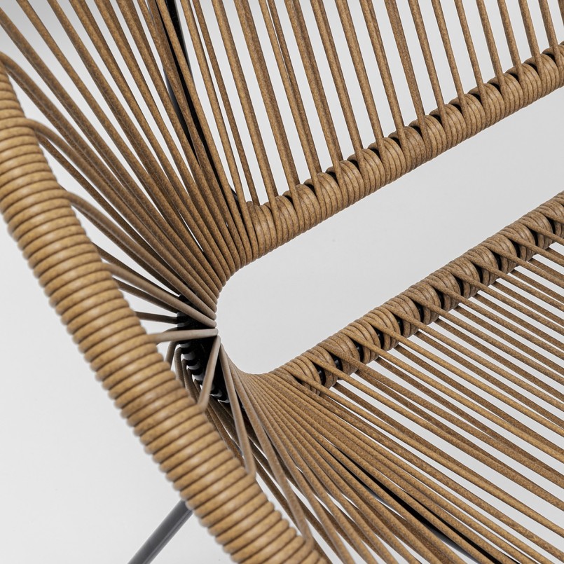 Brown and black garden bench - Acapulco - Kare Design