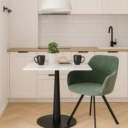 Draaistoel met armleuningen Lady Loco Coco groen Kare Design