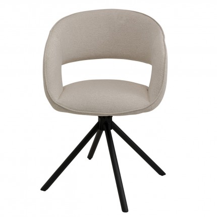 Draaistoel met armleuningen Gina zwart Kare Design