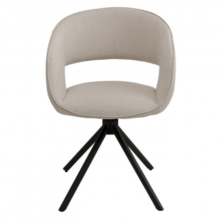 Draaistoel met armleuningen Gina zwart Kare Design