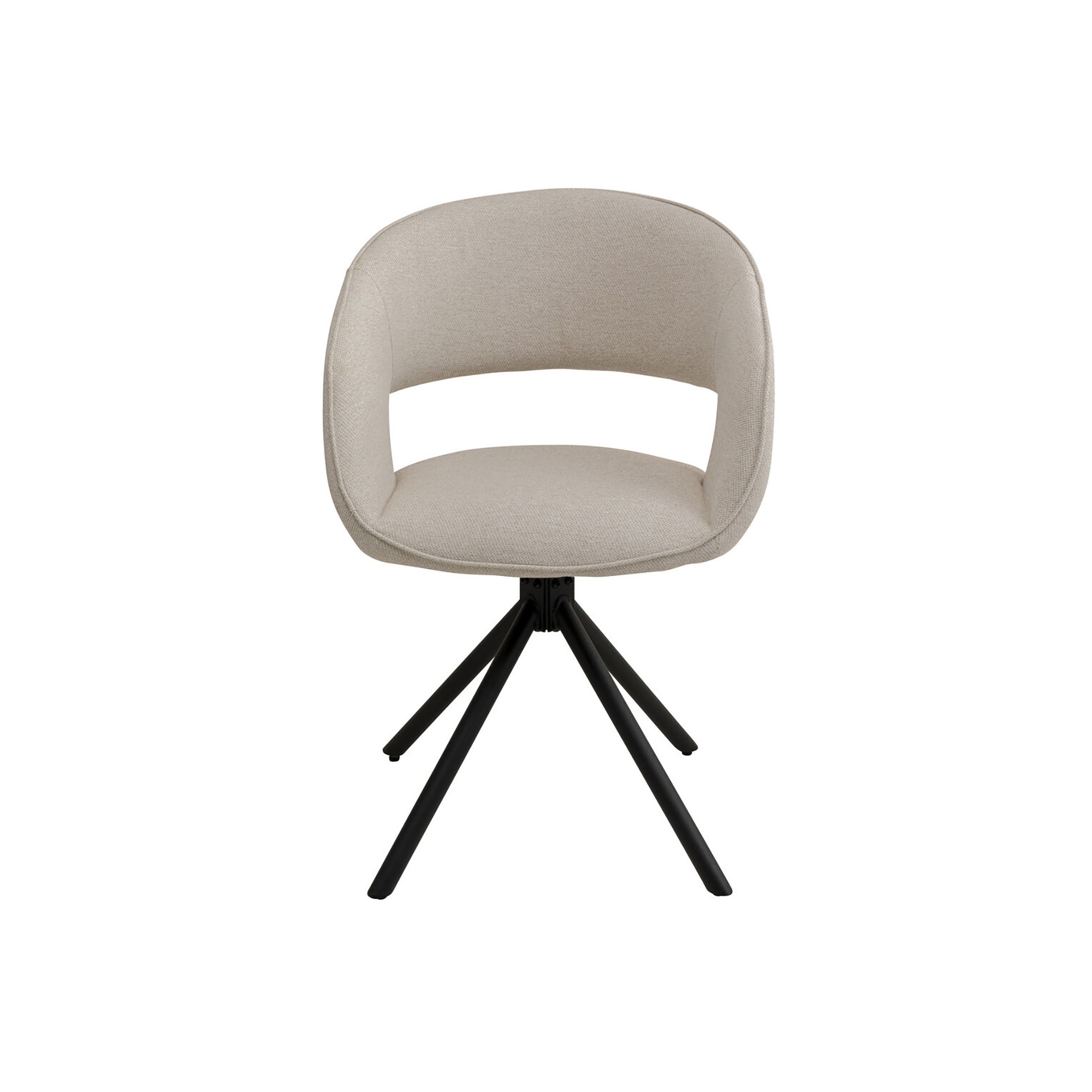 Draaistoel met armleuningen Gina zwart Kare Design