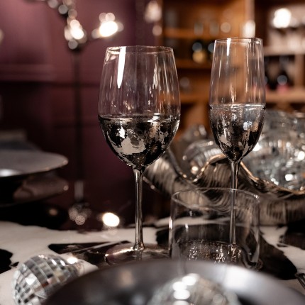 Champagne Glass Night Sky (4/set) Kare Design
