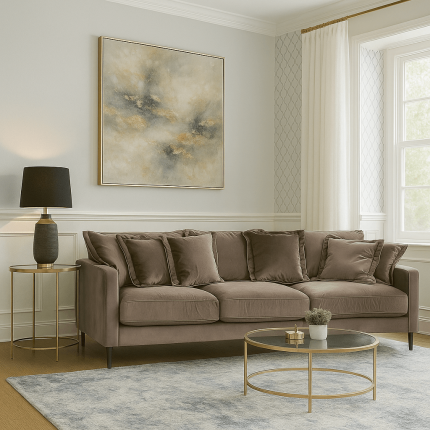 Sofa Lullaby XL fluweel taupe Kare Design