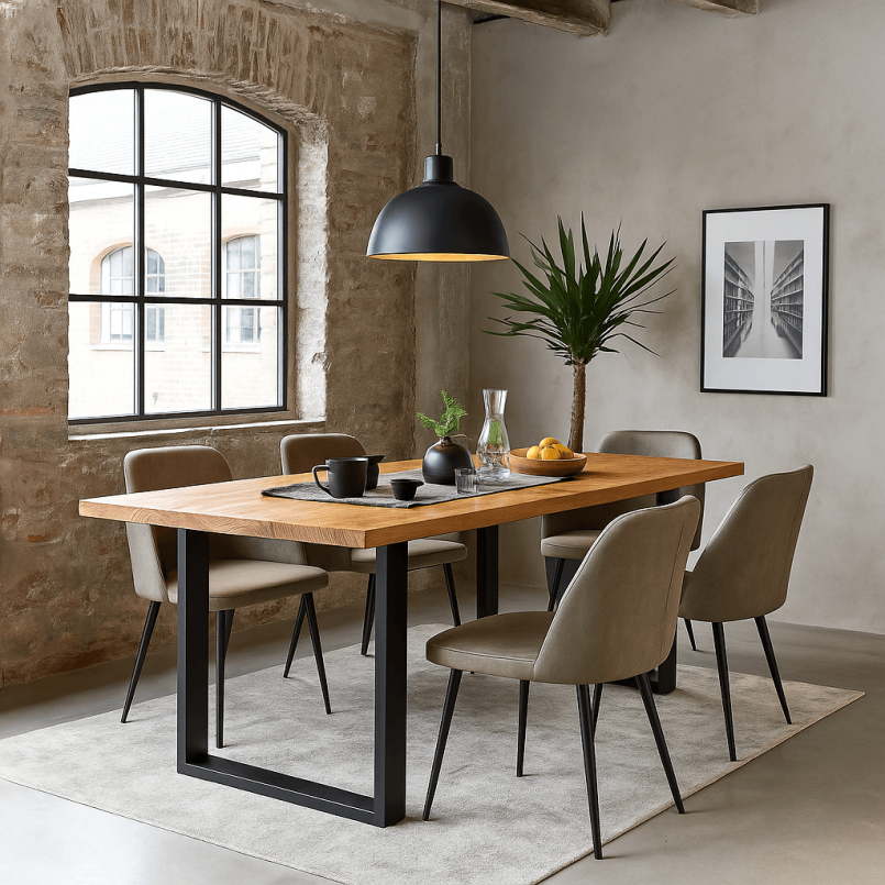 Industriële houten tafel - Symfonie - Kare Design - Kare Design