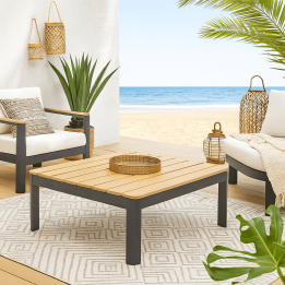Grey folding garden coffee table - Happy Day - Kare Design