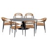 Outdoor set Grande Possibilita table 220cm and 6 chairs nature Kare Design