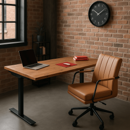 staal en textiel bruin - Charles - Kare Design