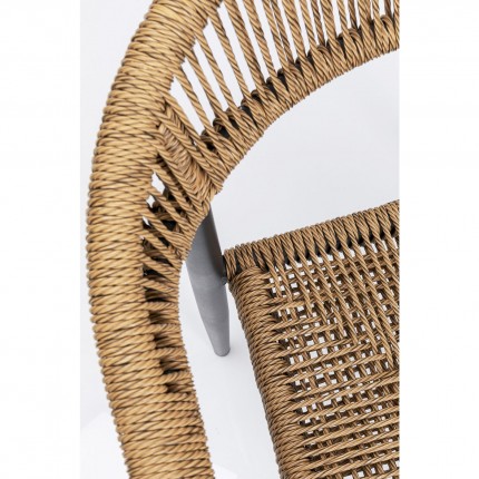 Tuinmeubilair Possibilita tafel 220cm en 6 stoelen nature Kare Design