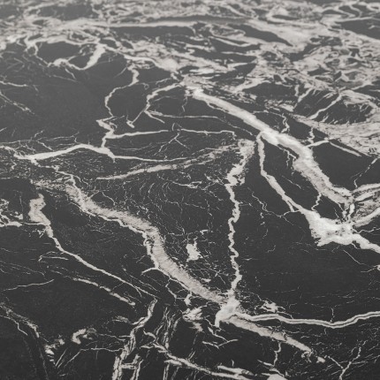Coffee Table Schickeria marbleprint black Ø110cm Kare Design
