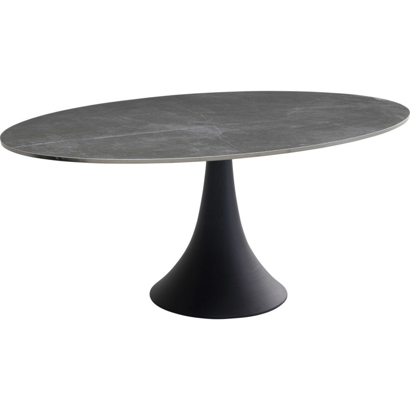 Tuinmeubilair Grande Possibilita tafel 180cm en 4 stoelen grijs Kare Design