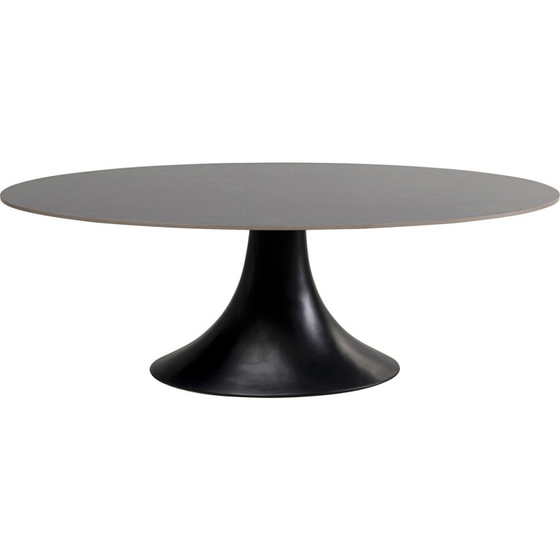 Tuinmeubilair Grande Possibilita tafel 220cm en 6 stoelen grijs Kare Design