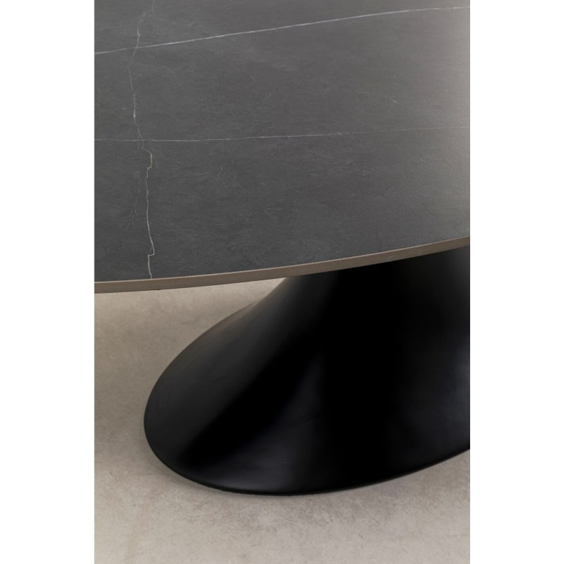 Tuinmeubilair Grande Possibilita tafel 220cm en 6 stoelen grijs Kare Design