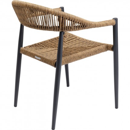 Tuinmeubilair Possibilita tafel 120cm en 4 stoelen nature Kare Design