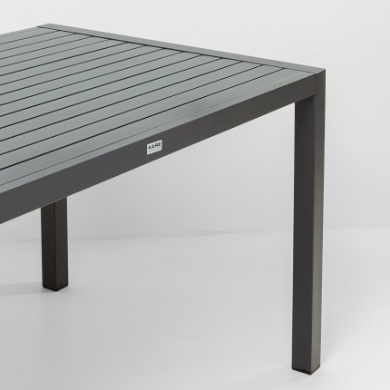 Tuinmeubilair Madagascar tafel en 4 stoelen zwart Kare Design